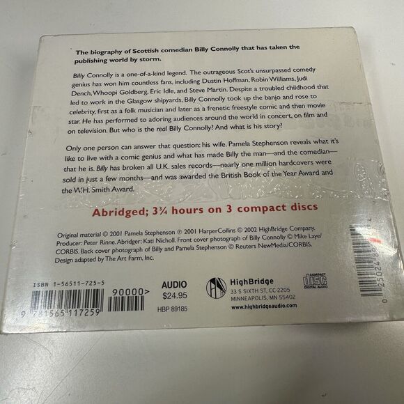Billy by Pamela Stephenson (3CD , Abridged, 2002) NEW - Picture 2 of 2